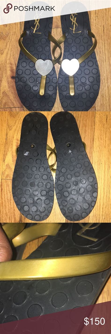 yves saint laurent flip flops